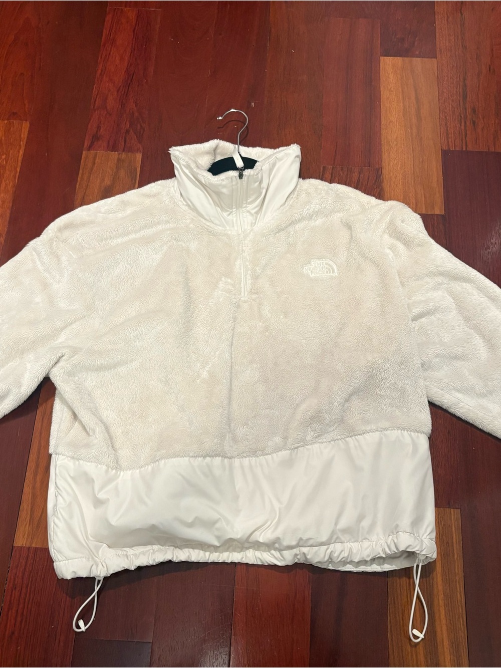 The North Face Women's Osito Cream Teddy Fleece Pullover Jacket XL